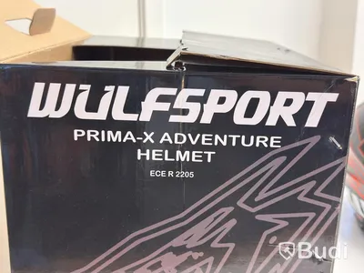 Hjälm Wulfsport Prima-X Adventure, svart/orange, M