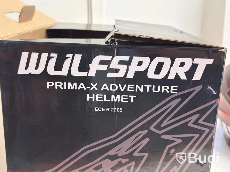 Hjälm Wulfsport Prima-X Adventure, svart/orange, M