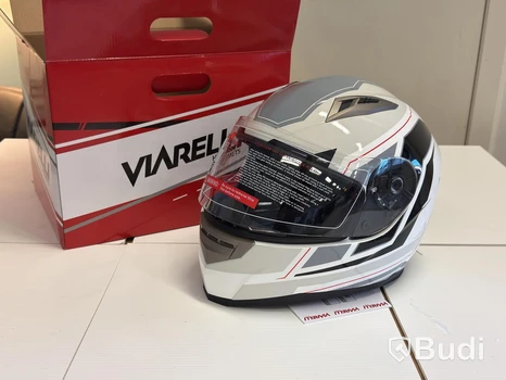 Hjälm Varelli, vit/grå, L 59/60