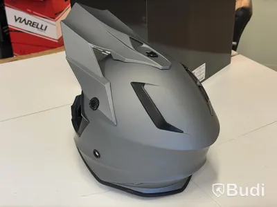 Viarelli motocross helmet, Titanium Grey
