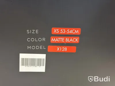Hjälm MASU X128, matt svart