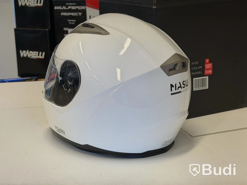 Hjälm MASU V158, S, glossy white