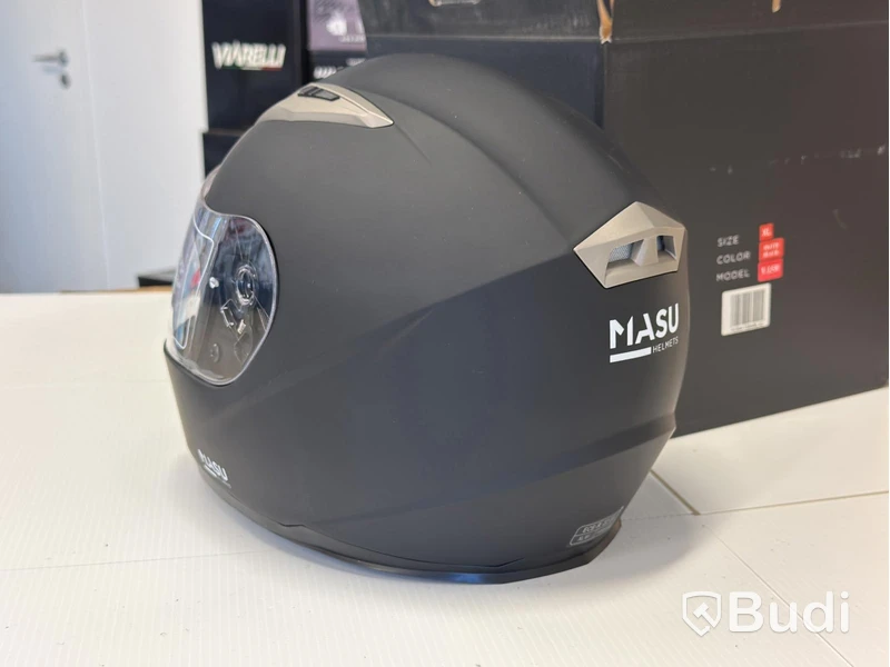MC-hjälm MASU V158, XL, matt svart