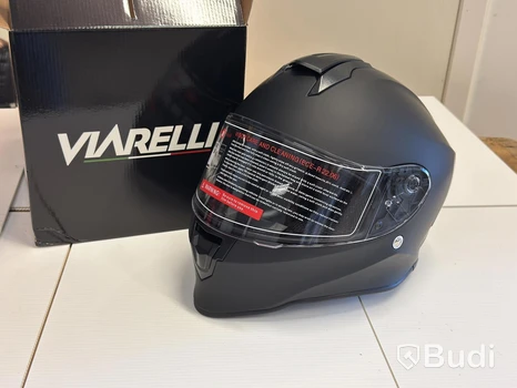 MC-hjälm Viarelli H151, matt svart, M