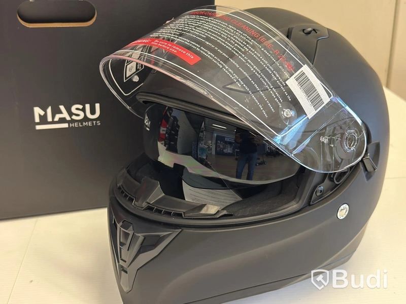 Motorcykelhjälm MASU X128, svart, XL