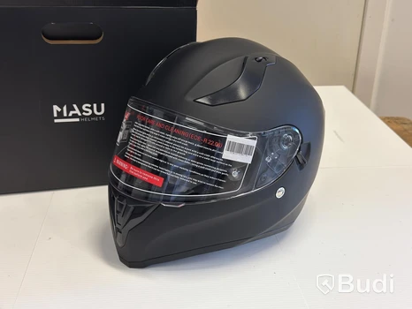 Motorcykelhjälm MASU X128, svart, XL