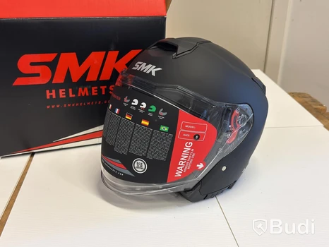 Hjälm SMK GTJ S01, matt svart, S