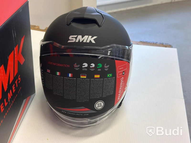 Hjälm SMK GTJ-S01, XS, matt svart