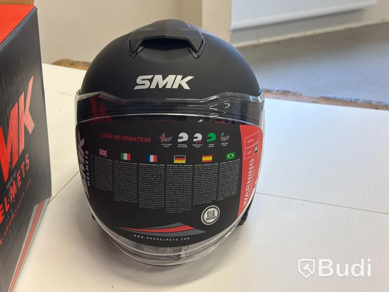 Hjälm SMK GTJ-S01, matt svart, XS