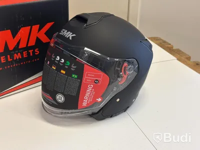 Hjälm SMK GTJ-S01, matt svart, XS