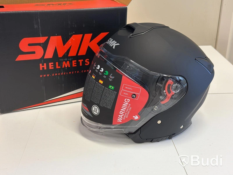 Hjälm SMK GTJ-S01, matt svart, XS