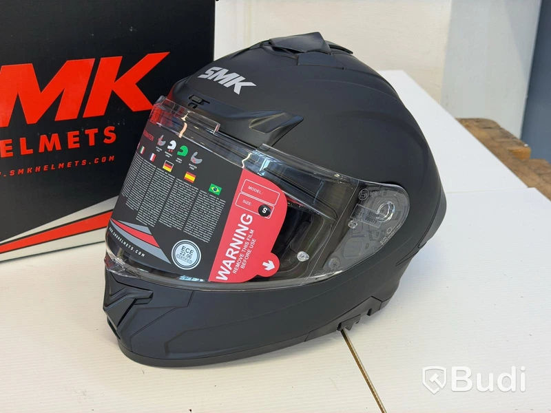 Hjälm SMK Typhoon S01, matt svart, S