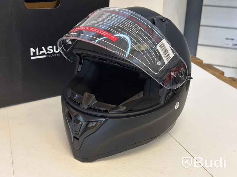 Hjälm MASU X128, mattsvart