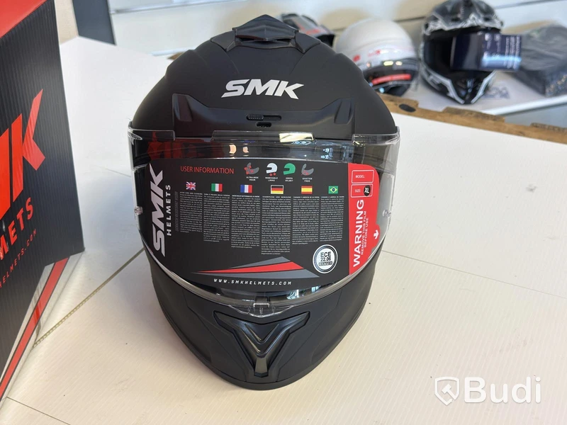 Hjälm SMK Typhoon-S01, XL, matt svart