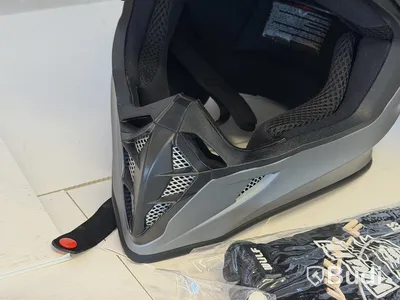 Wulfsport motocross helmet, grey