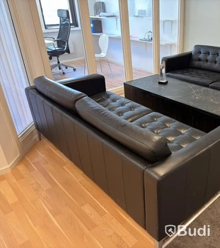 Soffgrupp svart inkl. soffbord