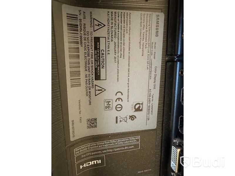 2st Bildskärmar - Samsung 50tum (Saknar Fjärrkontroll)