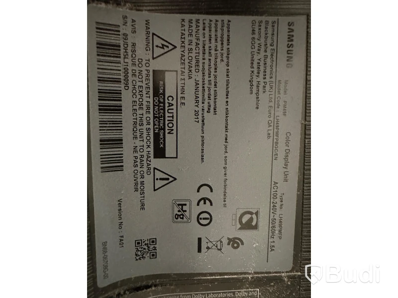 2st Bildskärmar - Samsung 50tum (Saknar Fjärrkontroll)
