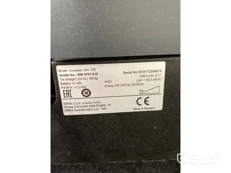 Sopmaskin - Nilfisk SW 750