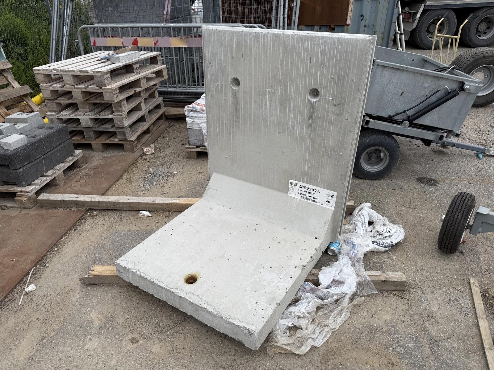 L-shaped support 1200 x 1000 mm