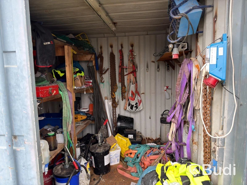 10-foot container with contents from a haulage company