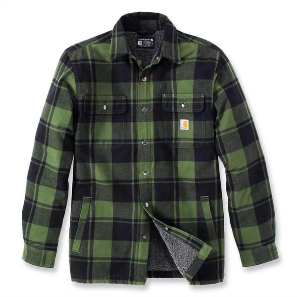 SKJORTA CARHARTT 101939GD3, GRÖN/SVART STL. L