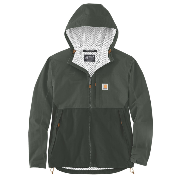 JACKA CARHARTT, MONTEREY MEN'S RELAXED FIT, WIND FIGHTER JACKET, FORESTRY GREEN/DARK FORESTRY GREEN, STL. XXL