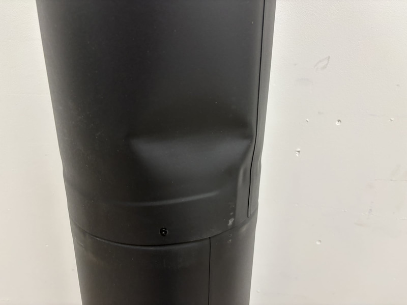 STÅLSKORSTEN HARVIA SVART 1500 MM WHP1500M
