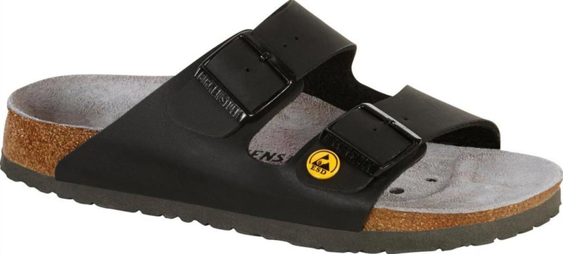 SANDAL BIRKENSTOCK ARIZONA ESD, SVART NORMAL LÄST STRL 43