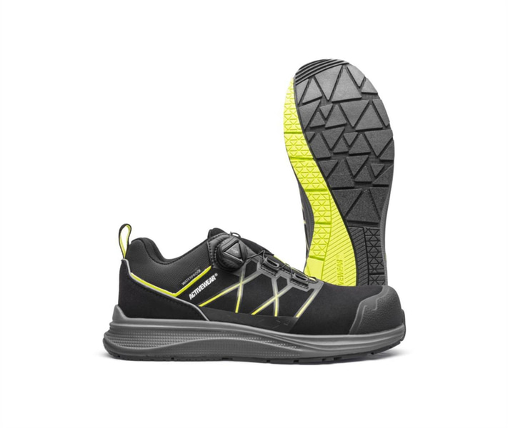 2 ST. SKYDDSSKO ACTIVEWEAR KIPP 7678, S7S FITGO SVART STL. 47