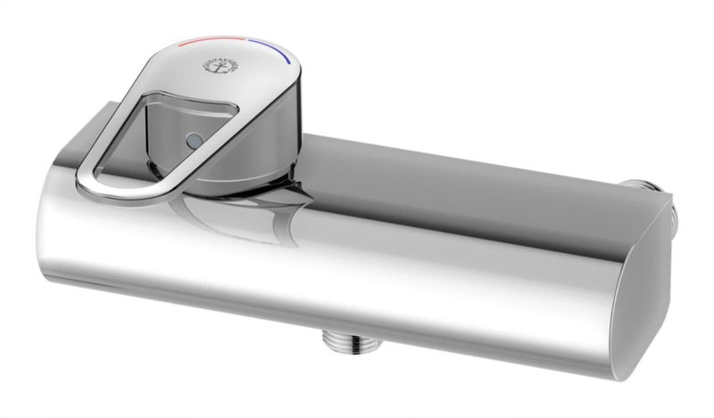 (NEW) GBG NEW NAUTIC SHOWER MIXER. 160 C/C, SINGLE-LEVER. DOWNWARD OUTLET, TOP-MOUNTED LEVER