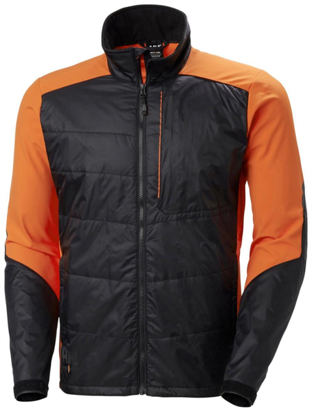 2 ST. HYBRIDJACKA HH 73233-992, SVART\/ORANGE STL. L