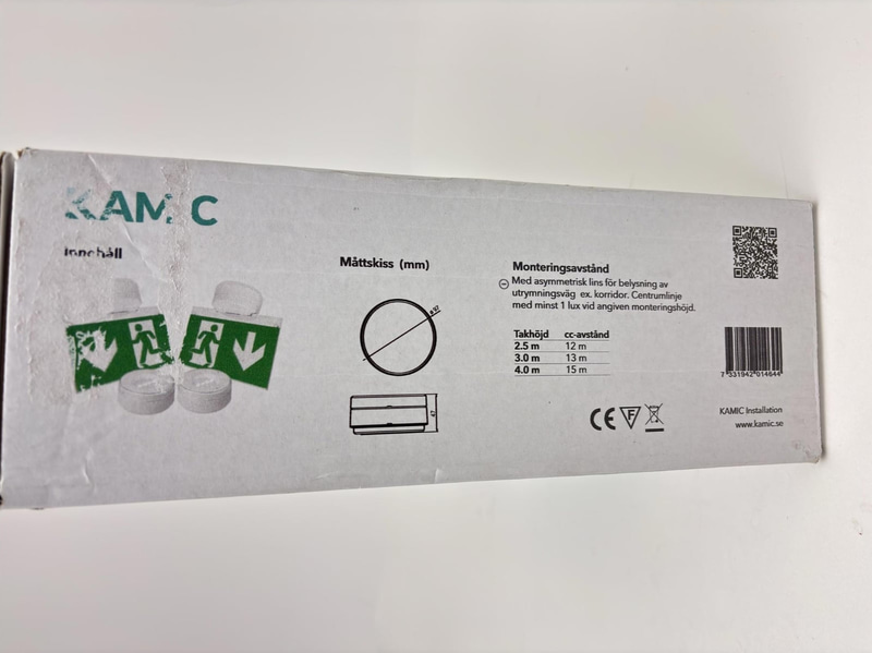 NÖDLJUS ARM LED 26M IP44 LIFEPO4, IRON LUX