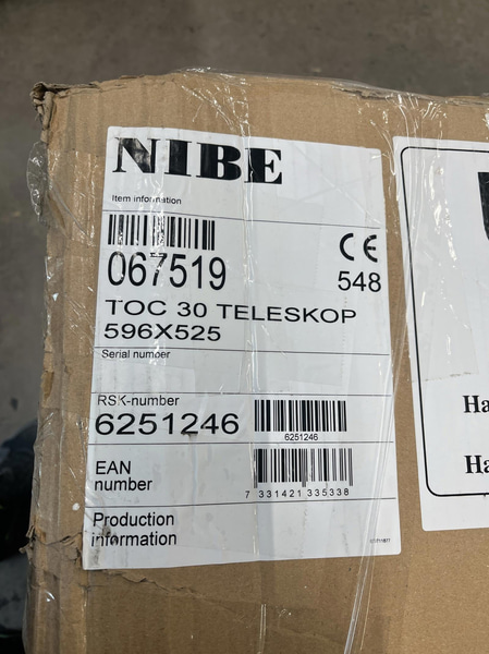 (NEW) UPPER CABINET NIBE 395-645 MM F370/F470/FLM