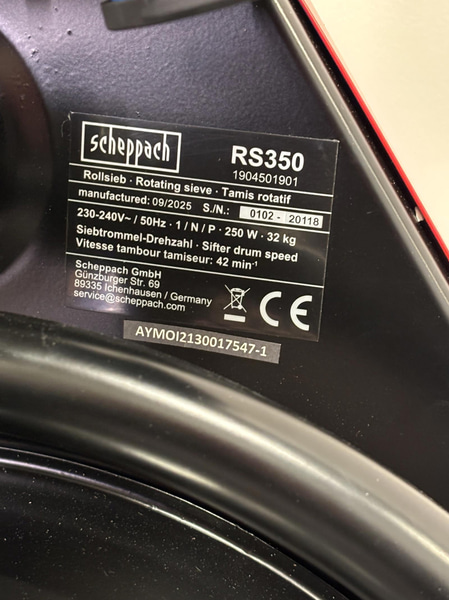JORDSÅLL SCHEPPACH ROTERANDE RS 350