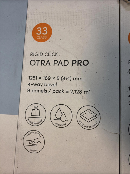 (NEW) VINYL FLOORING PERGO OTRA PAD PRO MODERN COFFEE OAK 17.024M²