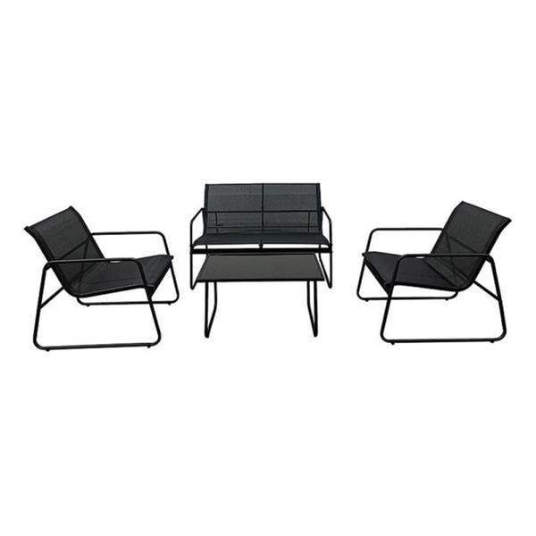 (NEW) SUNFUN MORA LOUNGE SET, BLACK