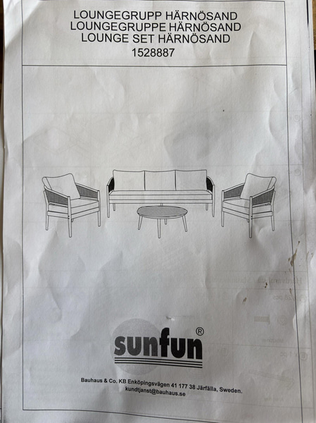 SOFFGRUPP SUNFUN HÄRNÖSAND 3-SITS AKACIA NATUR