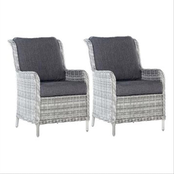 (NEW) 2 Sunfun Värmdö armchairs, grey