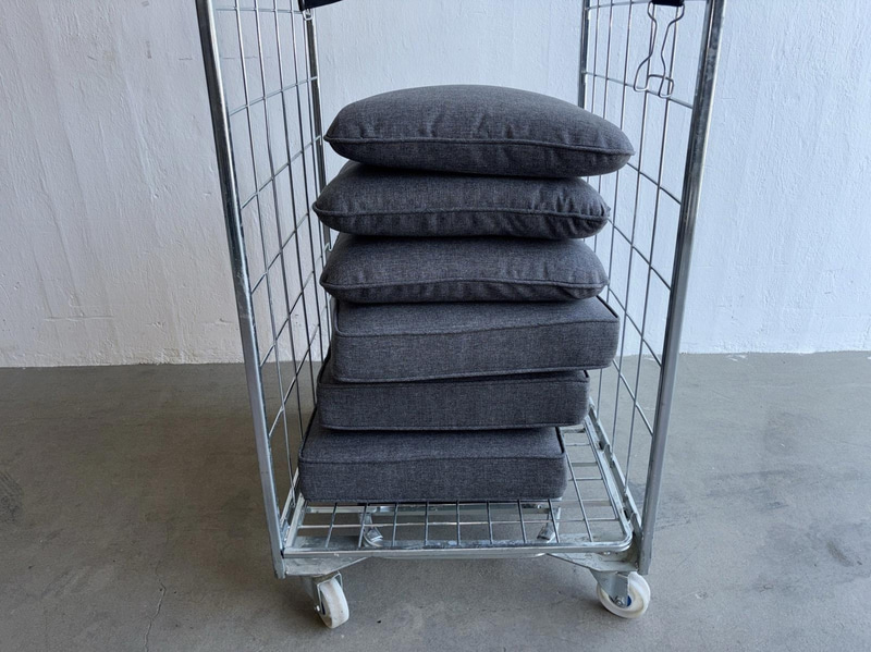 (NEW) 3 cushion sets, gray