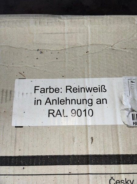 (NEW) GARAGE DOOR HÖRMANN ISOMATIC 2375X2000X40MM WHITE