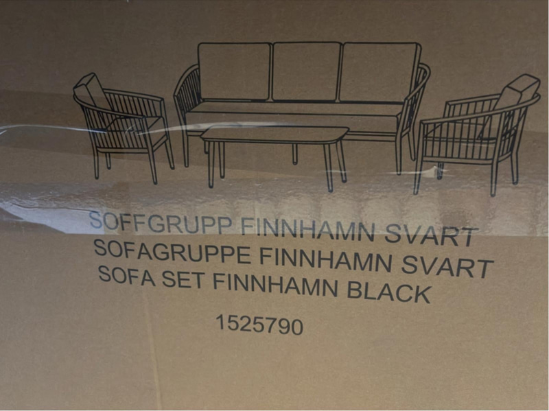 SOFFGRUPP SUNFUN, FINNHAMN SVART