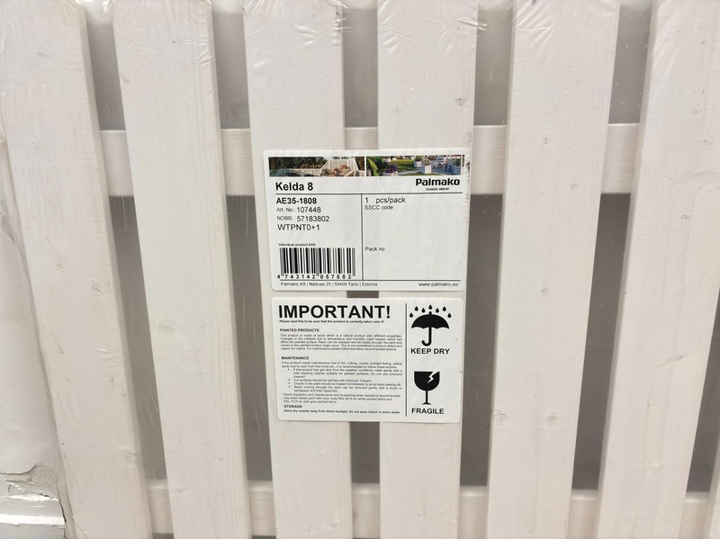 (NEW) 3 Palmako fence panels, Kelda 8, 175x80 cm