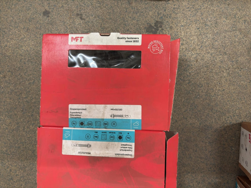 NEW) Lot of assorted screws and wall plugs in various brands and sizes