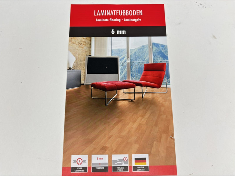 4 st. förp. Laminatgolv, 6mm, totalt ca 12,04 m²