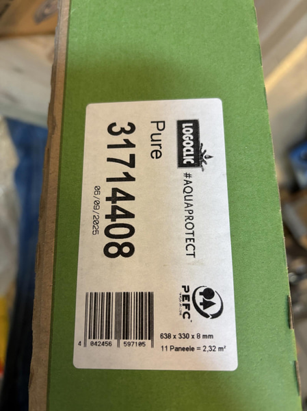 2 förp. Stenplattor O.R.C.A., 638 x 330 x 8 mm, totalt ca 4,64 m²