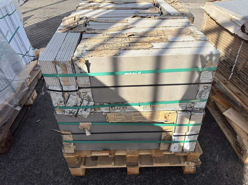 (NEW) Lot of Palazzo Orust Betong Vulkan porcelain tiles, approx. 57.6 m² in total