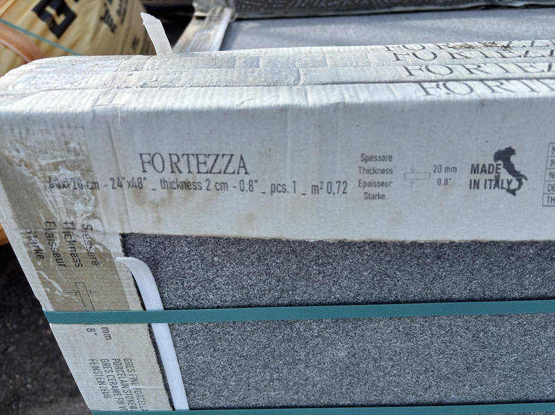 (NEW) Lot of Fortessa Montorfano paving slabs, light grey, 60x120 cm, total approx. 43.2 m²