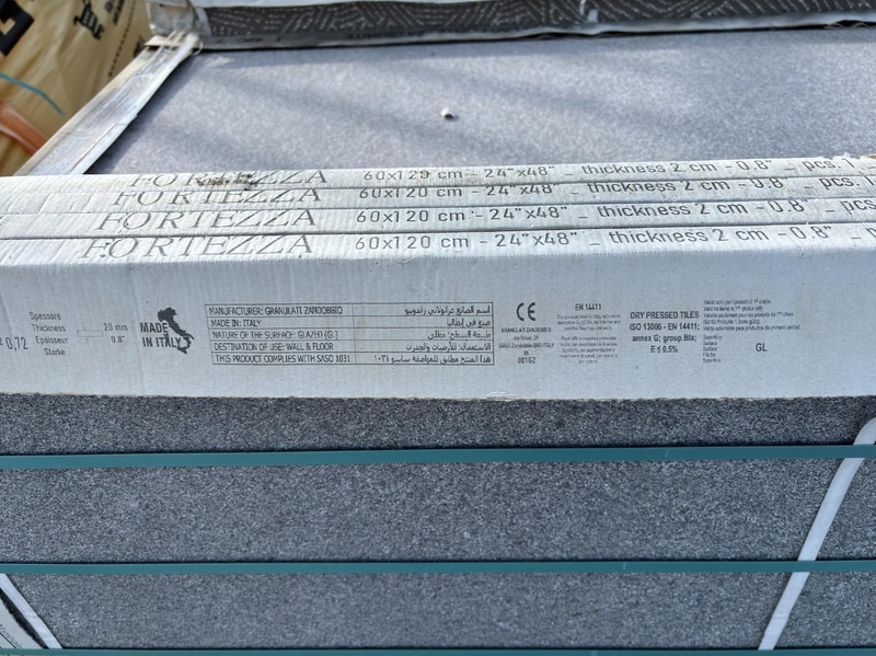 (NEW) Lot of Fortessa Montorfano paving slabs, light grey, 60x120 cm, total approx. 43.2 m²
