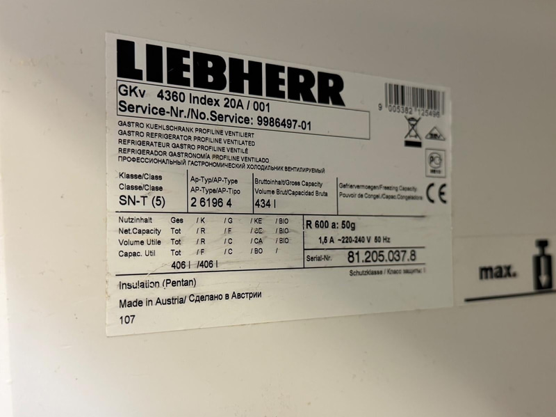 2 st rostfria kylskåp Liebherr